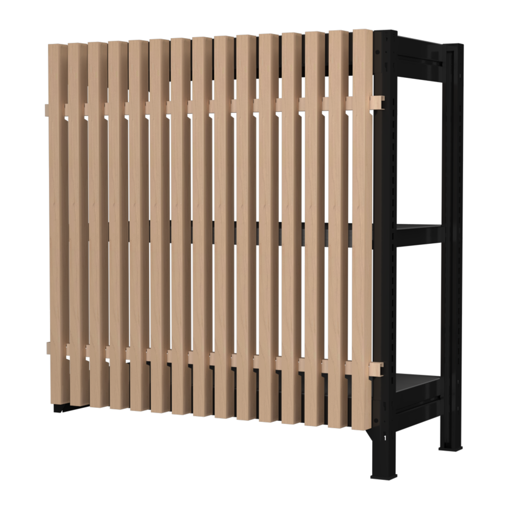 【増連】格子ラック ボルトレス 簡単組立 収納効率特化 増連セット W900タイプ H1000【オフィス家具市場】