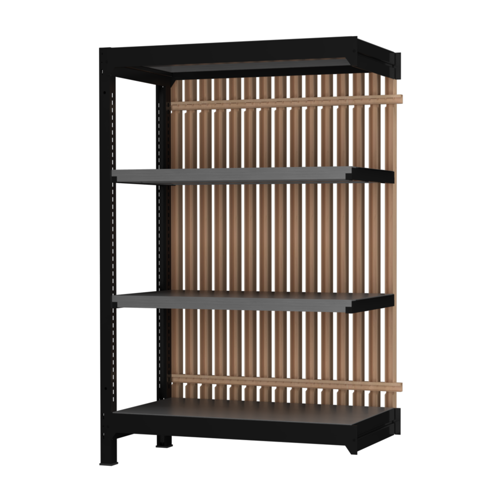 【増連】格子ラック ボルトレス 簡単組立 収納効率特化 増連セット W900タイプ H1400【オフィス家具市場】