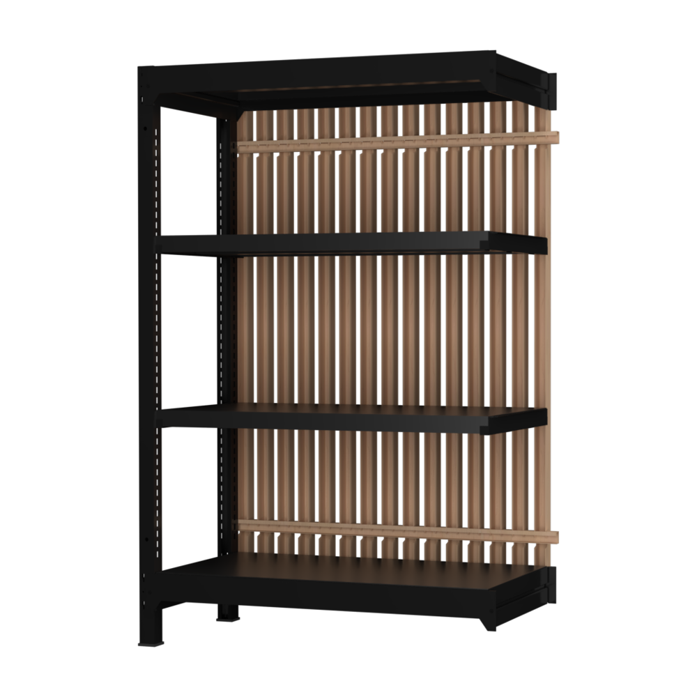 【増連】格子ラック ボルトレス 簡単組立 収納効率特化 増連セット W900タイプ H1400【オフィス家具市場】