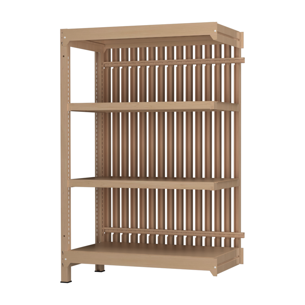 【増連】格子ラック ボルトレス 簡単組立 収納効率特化 増連セット W900タイプ H1400【オフィス家具市場】