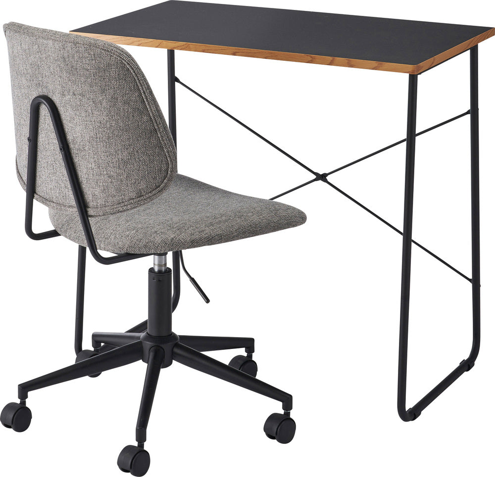 ブラック 幅100cm 木目のエッジ