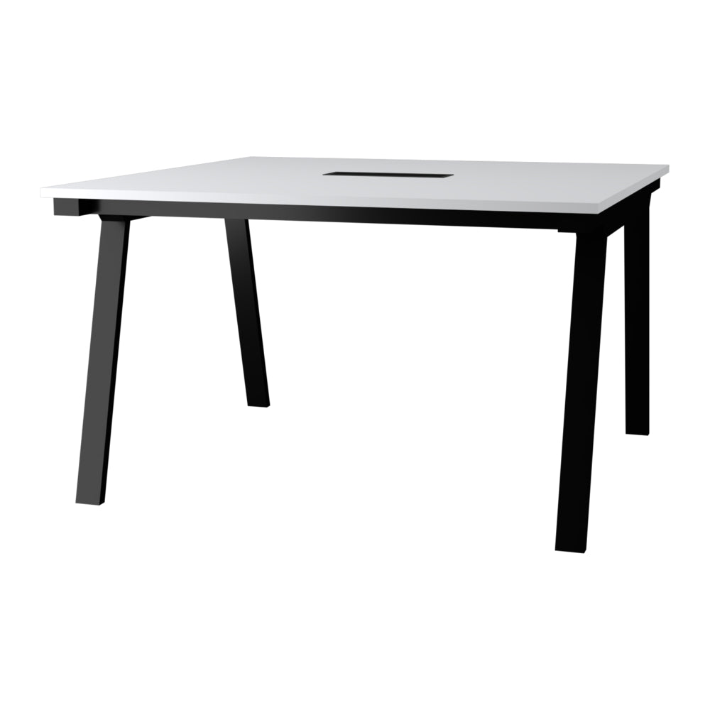 多用途テーブル 配線しやすい ホワイト