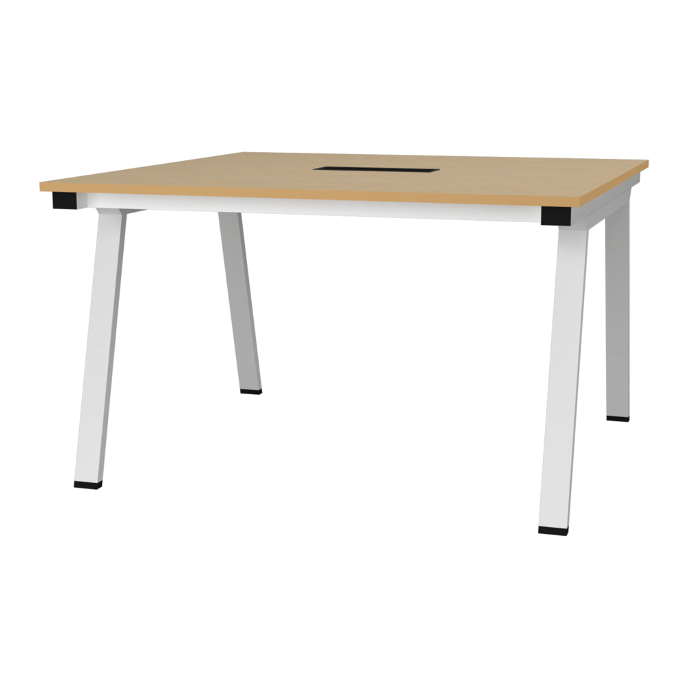 ミーティングテーブル シンプルデザイン スマート配線