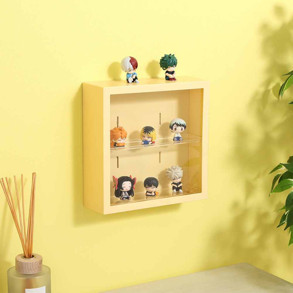 コレクションケース kake カプセルトイ 壁掛け可能 スライド扉 スリット棚 フィギュアケース【FB29022】