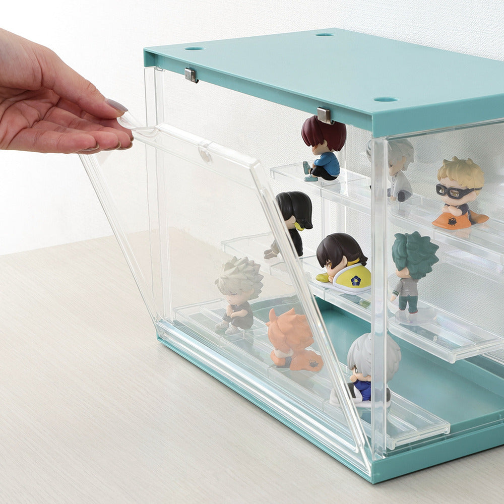 コレクションケース hina 壇式 3段 スタッキング可能 アクリルケース ディスプレイ 組立品 【FB29026】