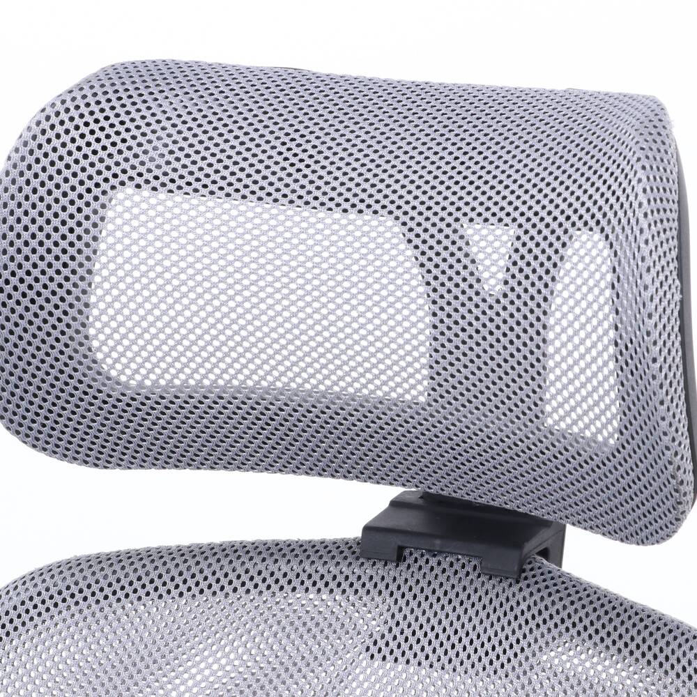 ヘッド付アームアップチェア ARP-01 オフィスチェア メッシュ 事務用椅子 デスクチェア ランバーサポート付 昇降機能【FB3542】