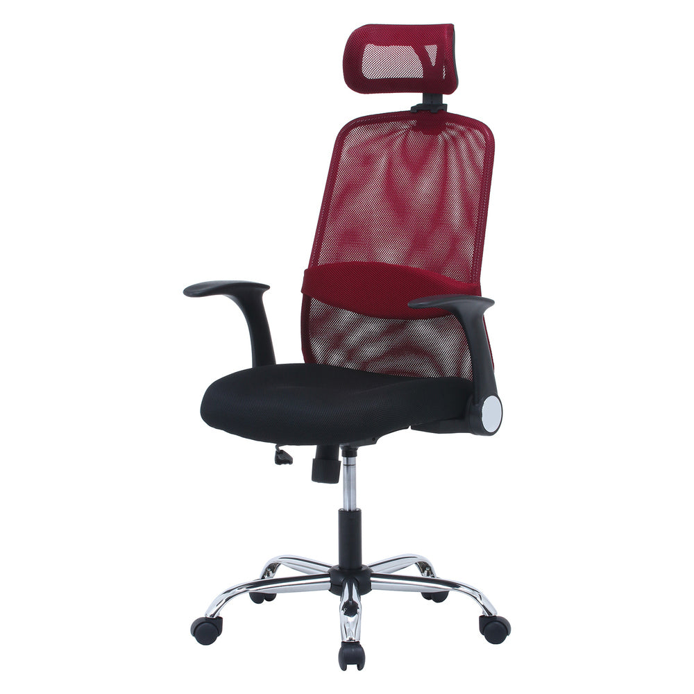 事務椅子 サポートクッション レッド