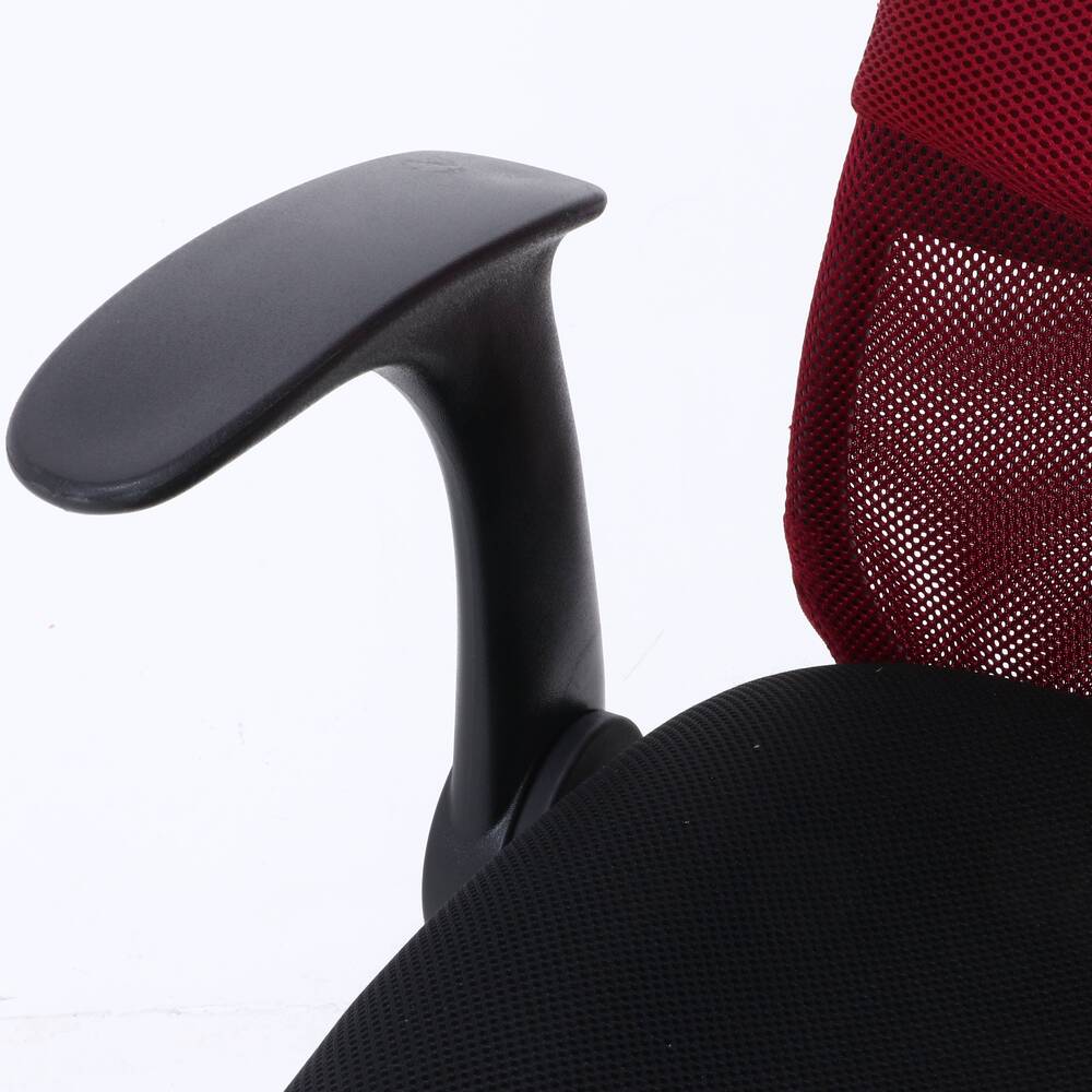 ヘッド付アームアップチェア ARP-01 オフィスチェア メッシュ 事務用椅子 デスクチェア ランバーサポート付 昇降機能【FB3542】