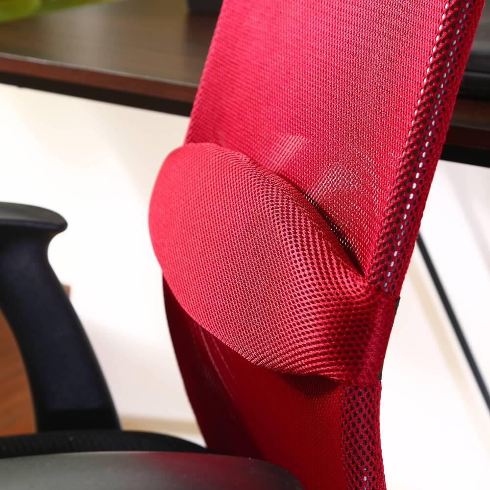 ヘッド付アームアップチェア ARP-01 オフィスチェア メッシュ 事務用椅子 デスクチェア ランバーサポート付 昇降機能【FB3542】