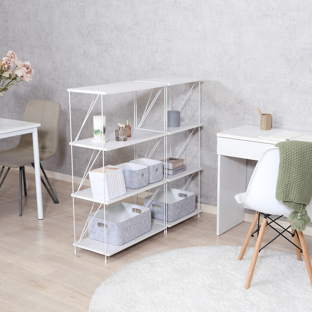 ワイヤーラック EZBO オープンラック リビング収納 ディスプレイ棚 インテリア家具 組立品【FBEZBO】