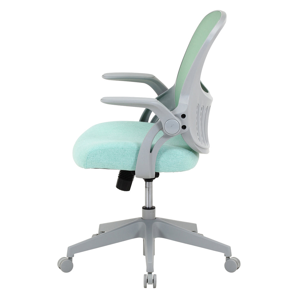 オフィスチェア パベル ロッキング機能 デスクチェア 跳ね上げ式アーム クッション性 キャスター付き 組立式【FB3790】