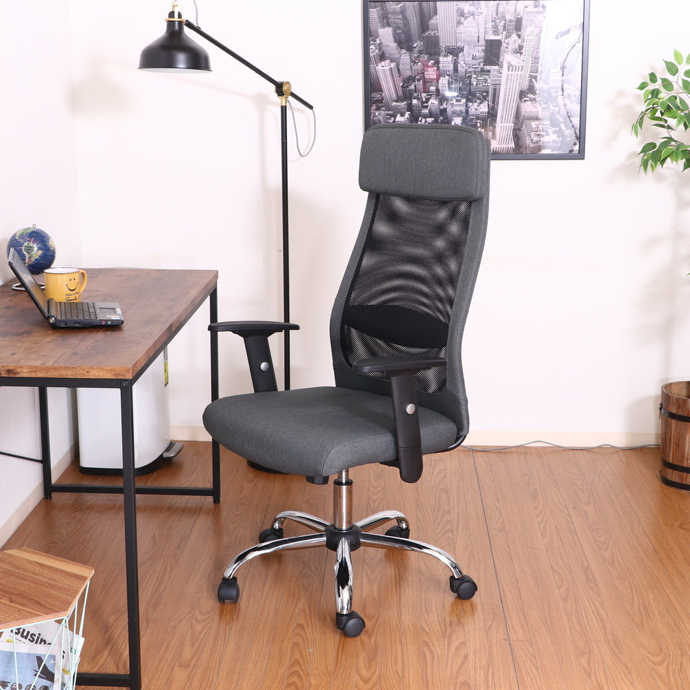 ファブリッシュチェア Mix ファブリック メッシュ ハイバック オフィスチェア ロッキング機能 【FB3806】