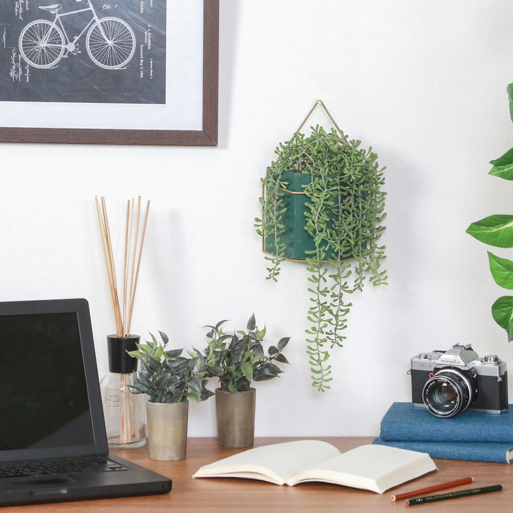 フェイクグリーン 観葉植物 吊り下げタイプ ハンギングポット インテリアグリーン 【FB-GRN-TR】