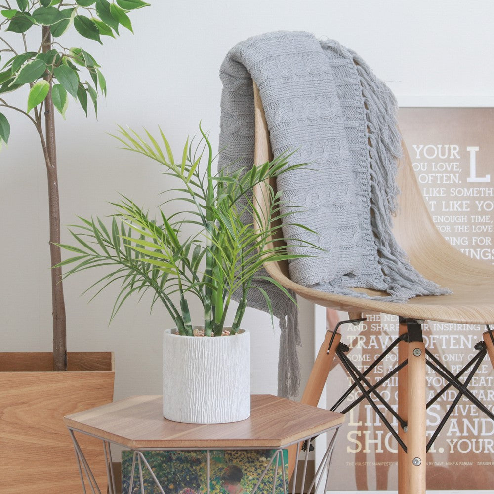 フェイクグリーン 観葉植物 インテリアポット 卓上 簡単手入れ パキラ アロエ シダ 【FB-GRN-TP】