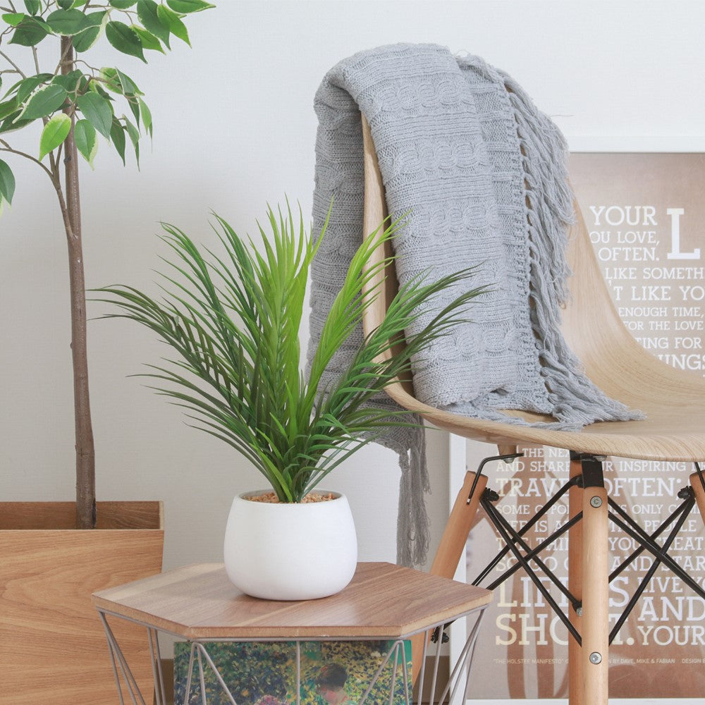 フェイクグリーン 観葉植物 インテリアポット 卓上 簡単手入れ パキラ アロエ シダ 【FB-GRN-TP】