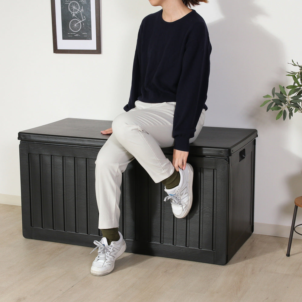 部屋収納 収納ベンチ ボックス ブラック