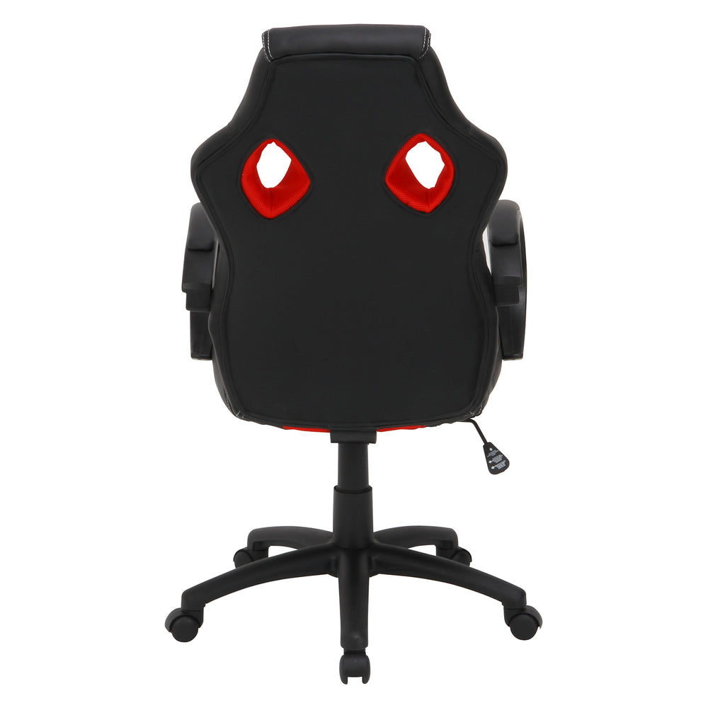 レーシングチェアー サーキット ゲーミングチェア キャスター付き デスクチェア 在宅ワーク クッション付きひじ掛け【FB5557】