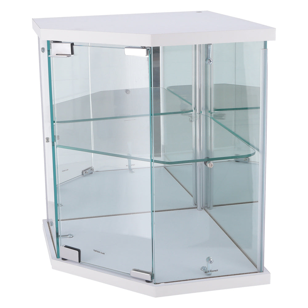 卓上ガラスコレクションケース コーナータイプ