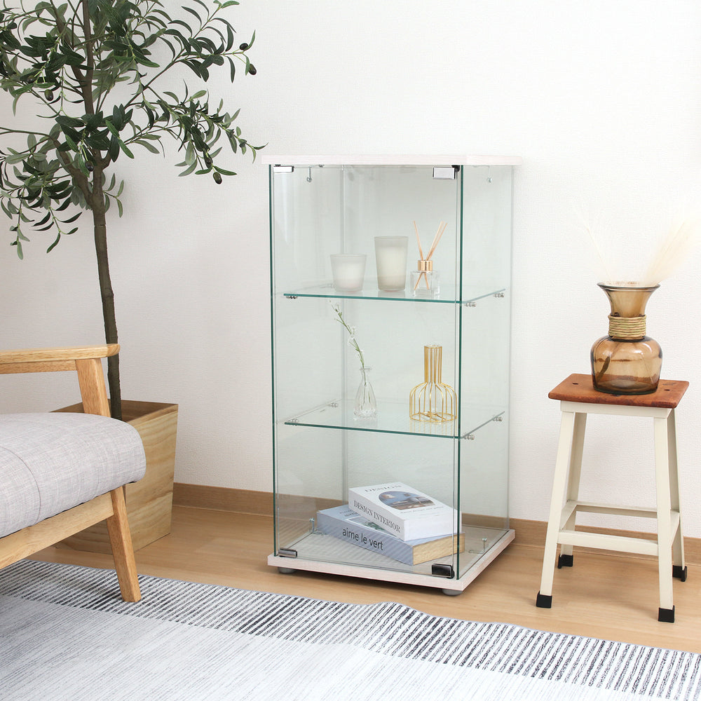 リビング収納 趣味 強化ガラス