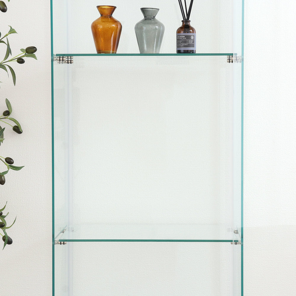 全面ガラス コレクション棚 インテリア