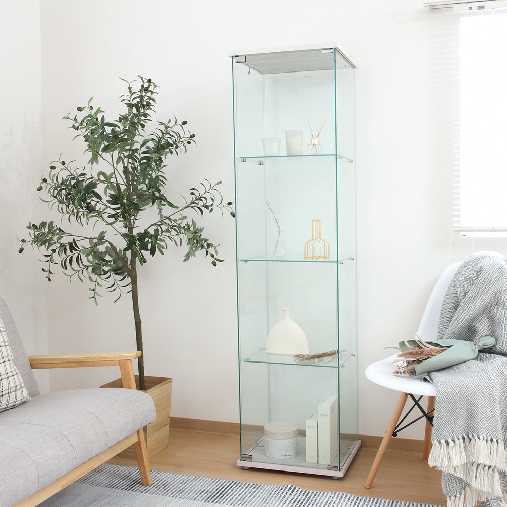 収納家具 コレクションケース 強化ガラス