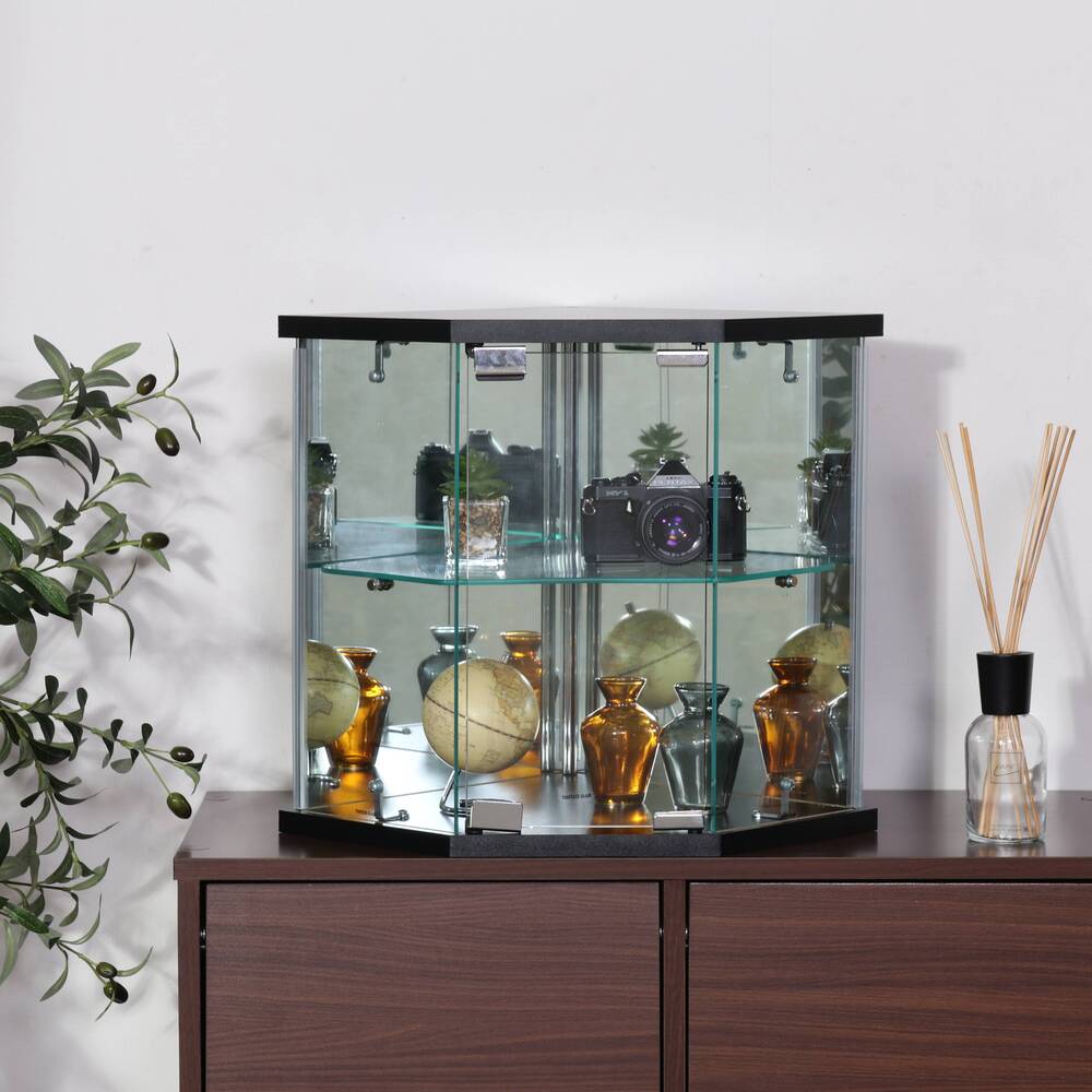 強化ガラス 背面ミラー仕様 ディスプレイ棚