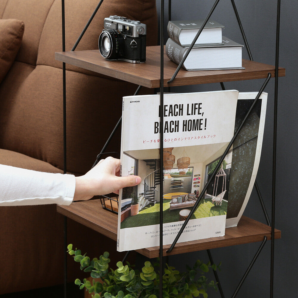 ワイヤーラック EZBO オープンラック リビング収納 ディスプレイ棚 インテリア家具 組立品【FBEZBO】