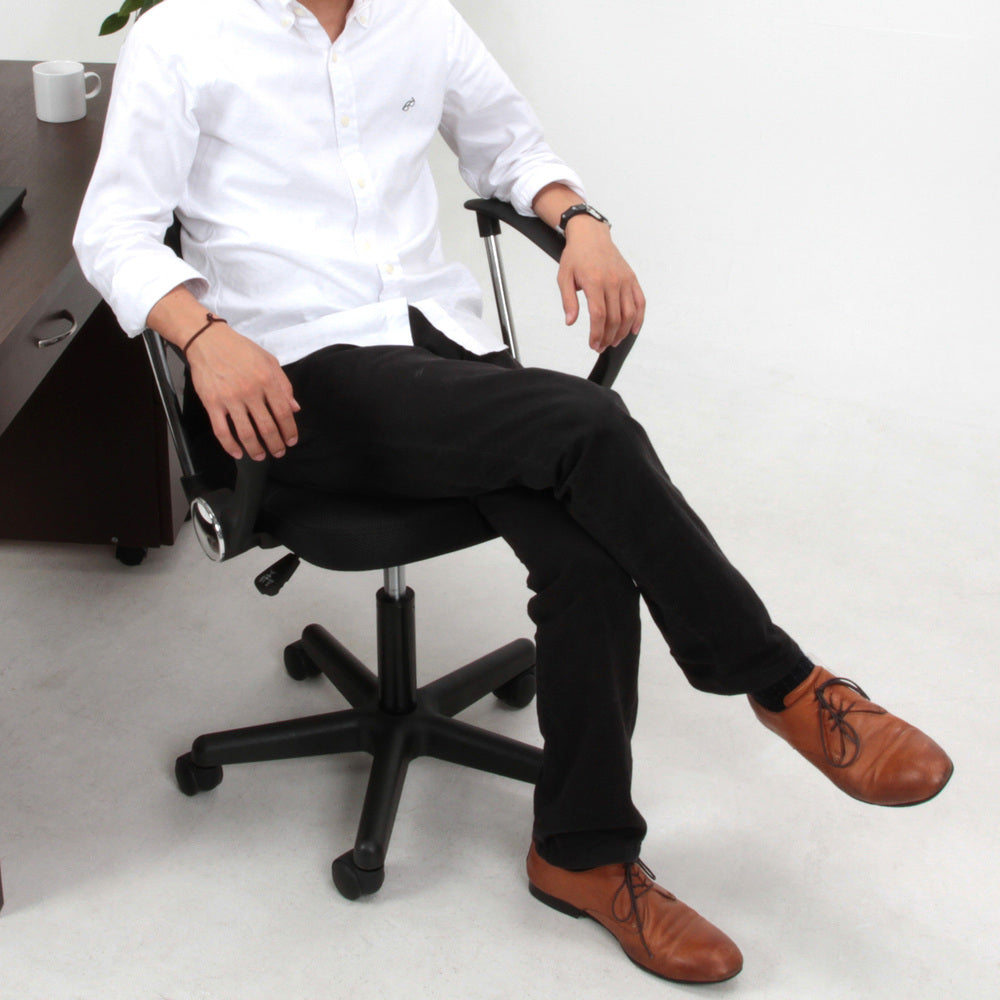 メッシュバックチェア ハンター ランバーサポート付 オフィスチェア デスクチェア 高さ調整可能【FB9443】