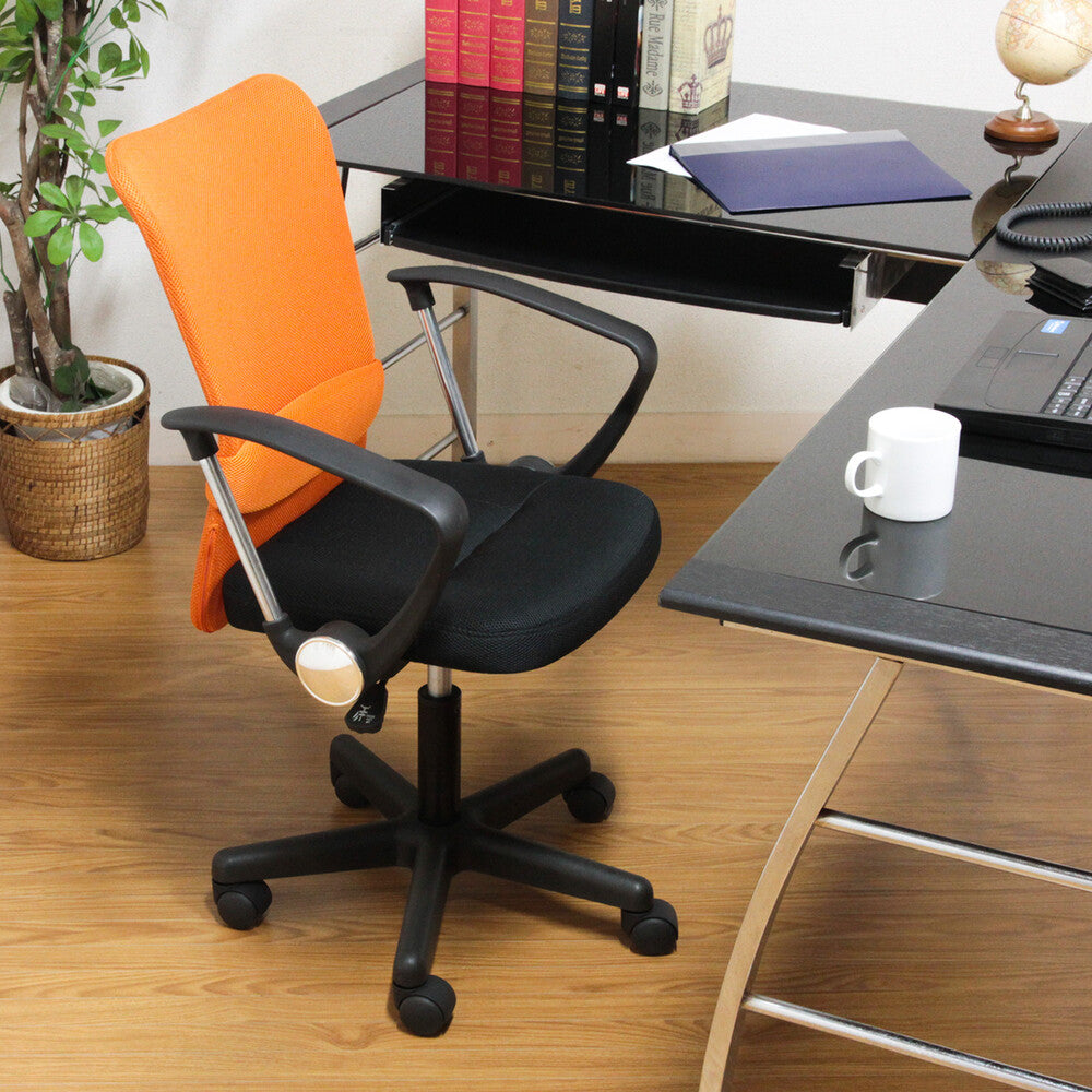 メッシュバックチェア ハンター ランバーサポート付 オフィスチェア デスクチェア 高さ調整可能【FB9443】