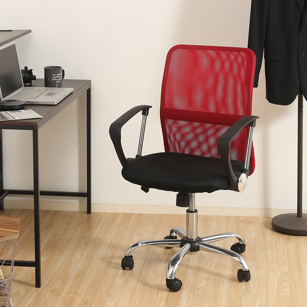 メッシュバックチェア HF-78 オフィスチェア 昇降式 キャスター付 デスクチェア【FB9087】