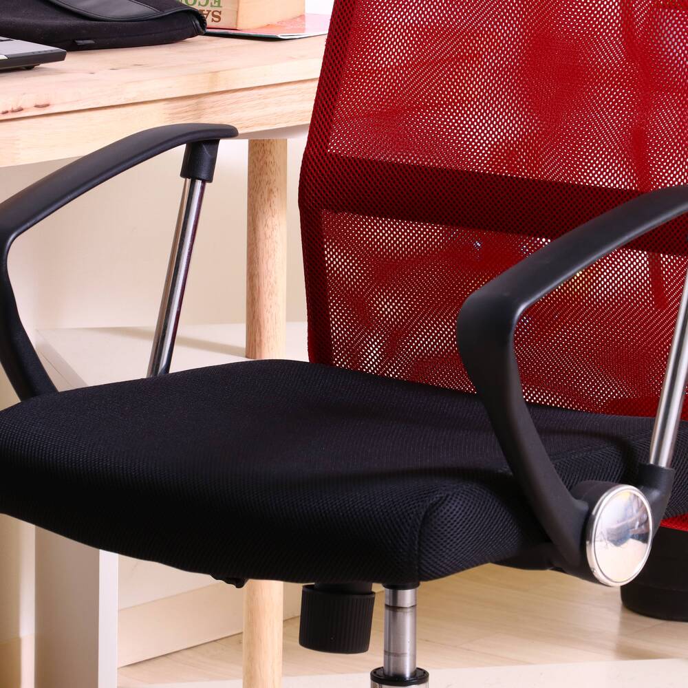 メッシュハイバックチェア HF-98 オフィスチェア ガス昇降 キャスター付 デスクチェア【FB9088】