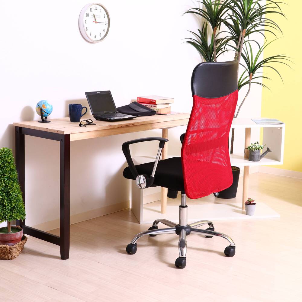 メッシュハイバックチェア HF-98 オフィスチェア ガス昇降 キャスター付 デスクチェア【FB9088】