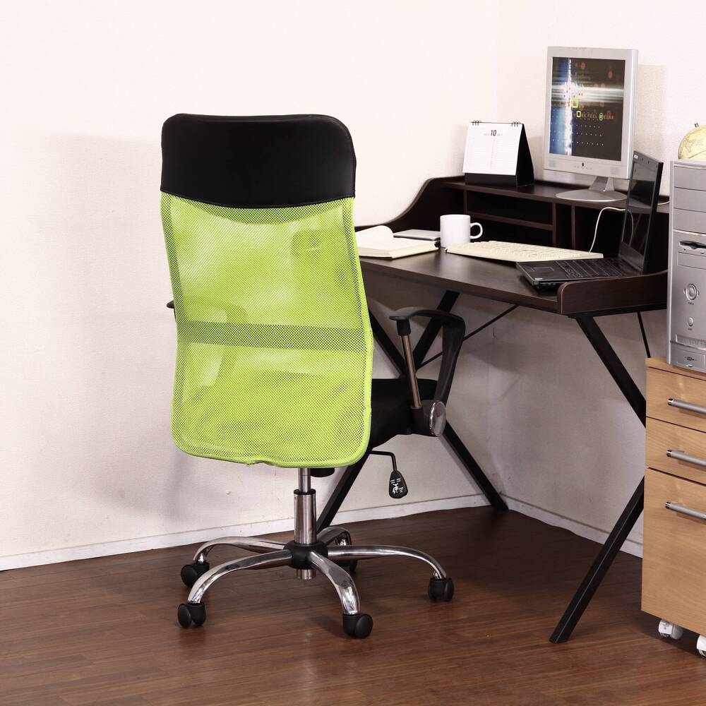 メッシュハイバックチェア HF-98 オフィスチェア ガス昇降 キャスター付 デスクチェア【FB9088】