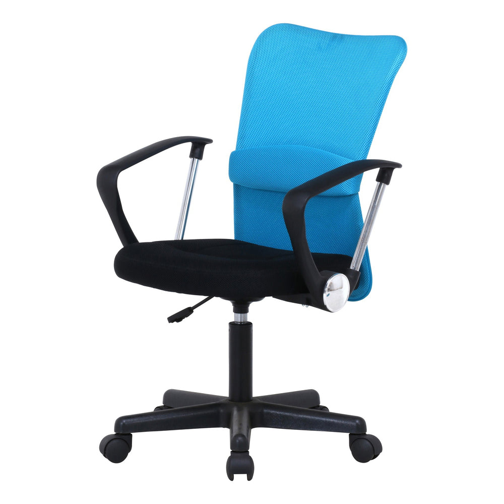 メッシュチェア シンプルデザイン ブルー