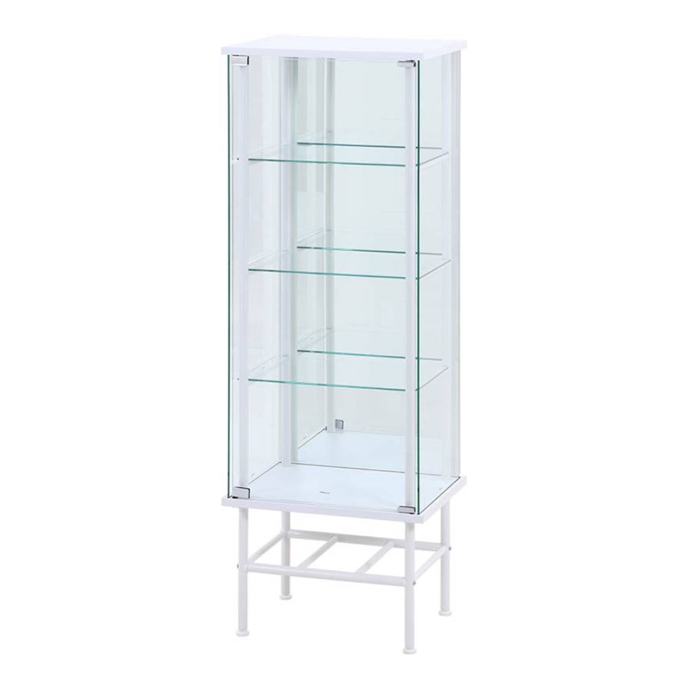 背面ミラー付き ディスプレイ収納 リビング収納