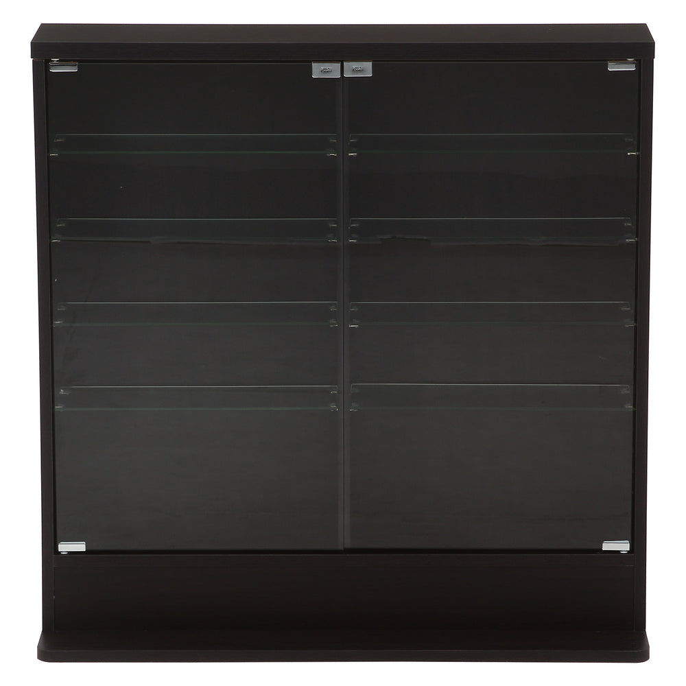 ガラスショーラック 収納棚 浅型