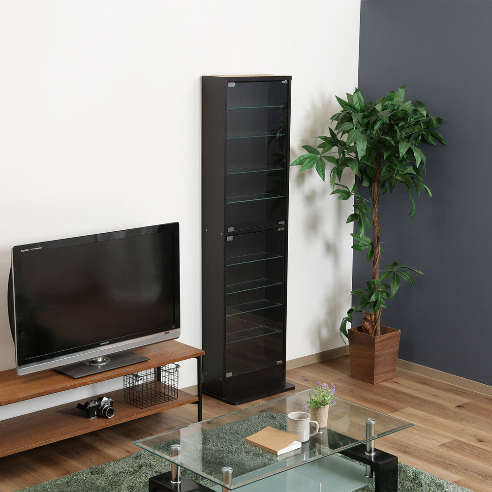 リビング収納 飾り棚 ハイタイプ