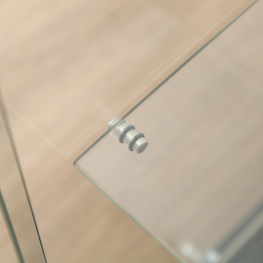 クリア ガラスケース ラバー付きダボ