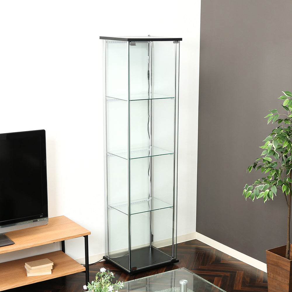 LED消灯時 リビング収納 ガラスケース