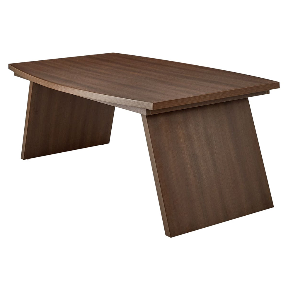 会議用テーブル スラント脚 木目 オフィステーブル