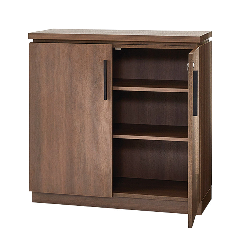 プレミアム収納 木目キャビネット オフィス収納