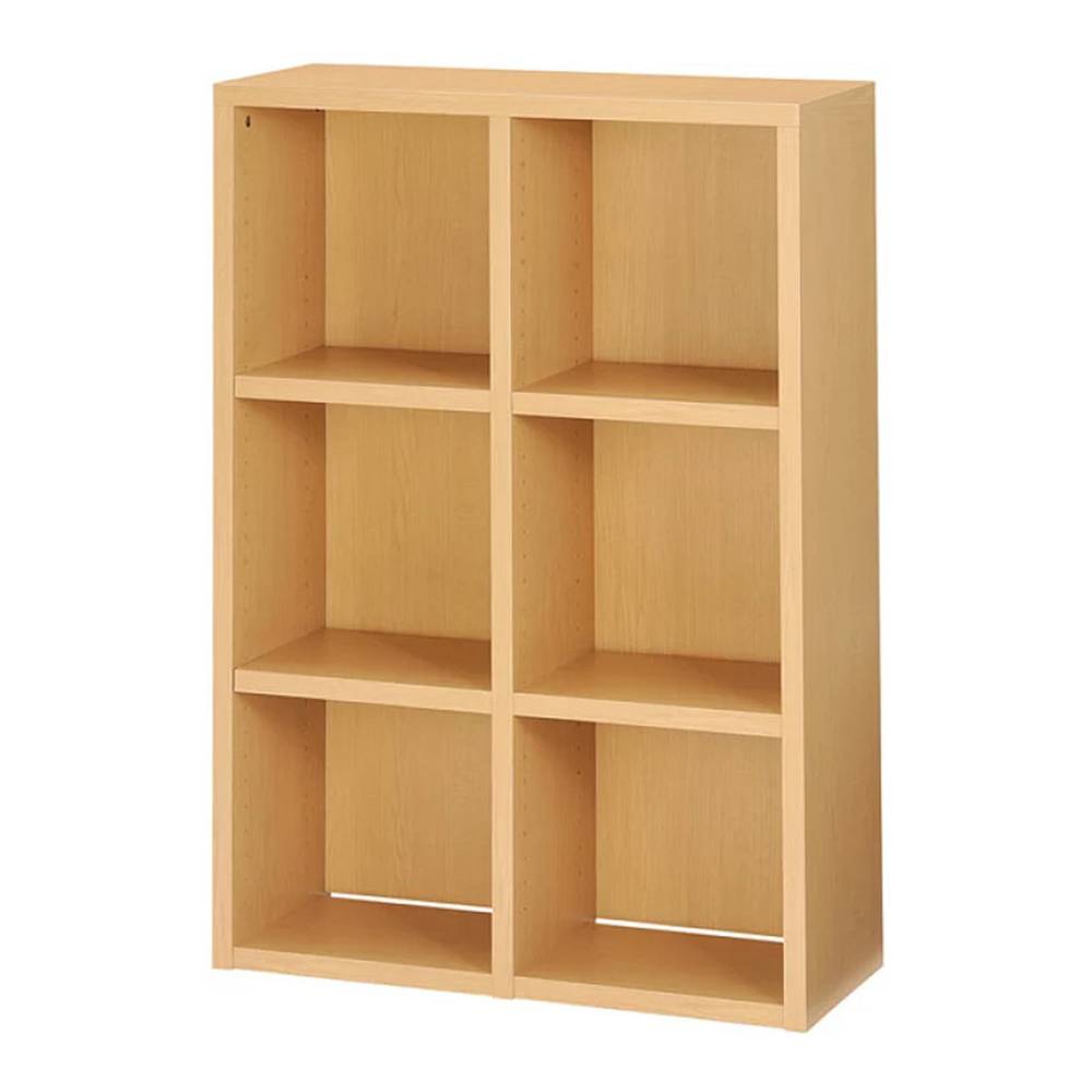 2列 フリーシェルフ オープンキャビネット 書類収納