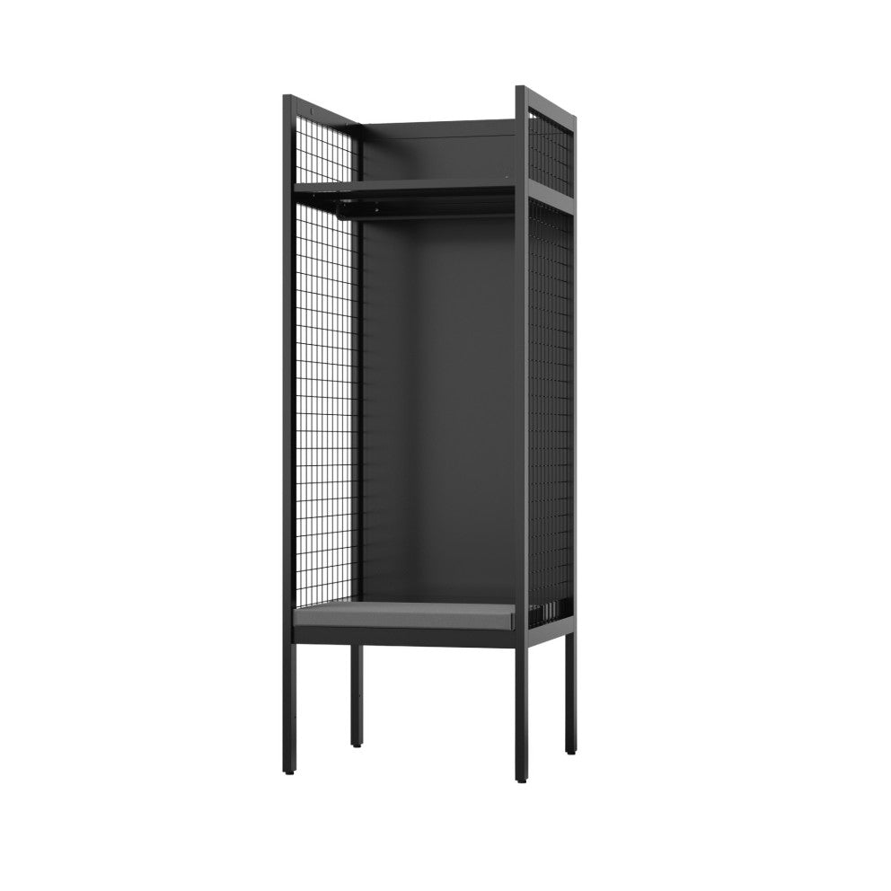 ブラック 幅700 耐久性を兼ね備えた利便性に優れたスポーツロッカー 施設 スタジアム 体育館