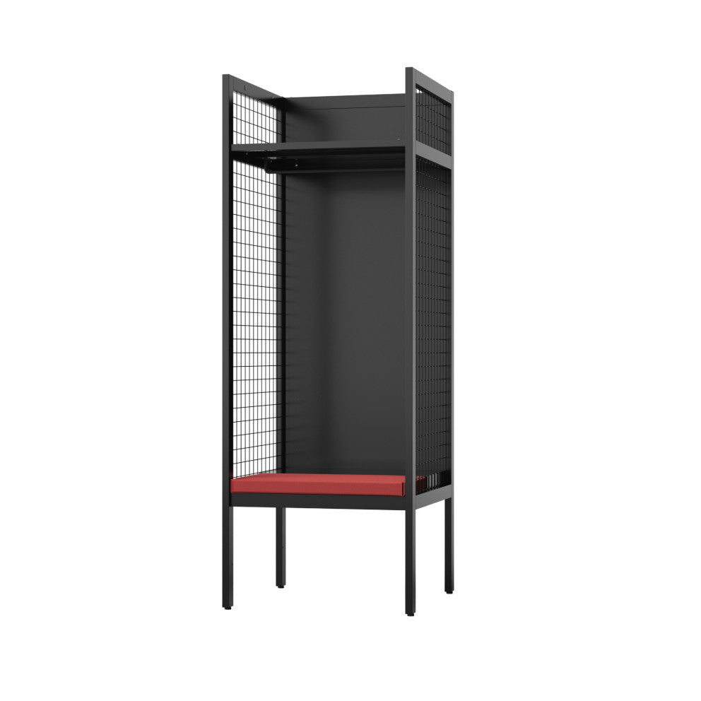 ブラック 幅700 耐久性を兼ね備えた利便性に優れたスポーツロッカー 施設 スタジアム 体育館