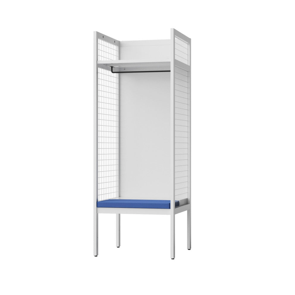 ホワイト 幅700 耐久性を兼ね備えた利便性に優れたスポーツロッカー 施設 スタジアム 体育館
