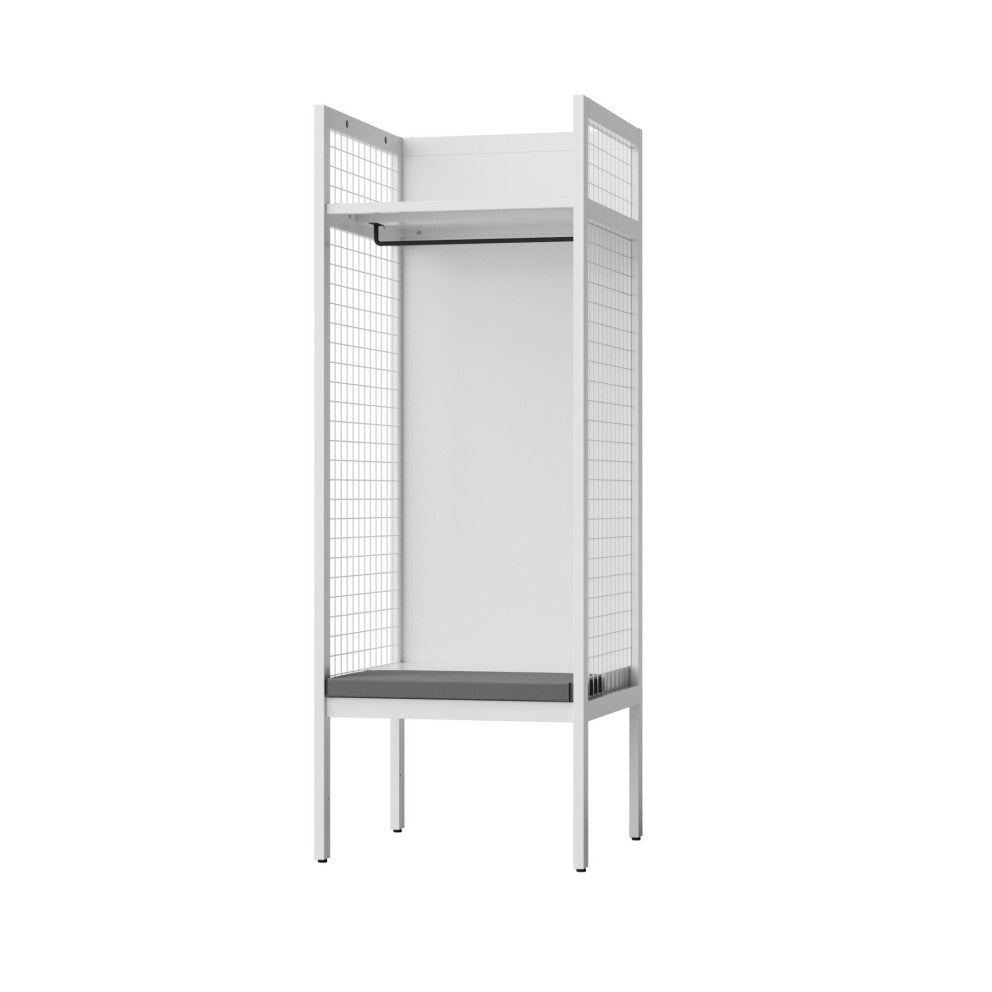 ホワイト 幅700 耐久性を兼ね備えた利便性に優れたスポーツロッカー 施設 スタジアム 体育館