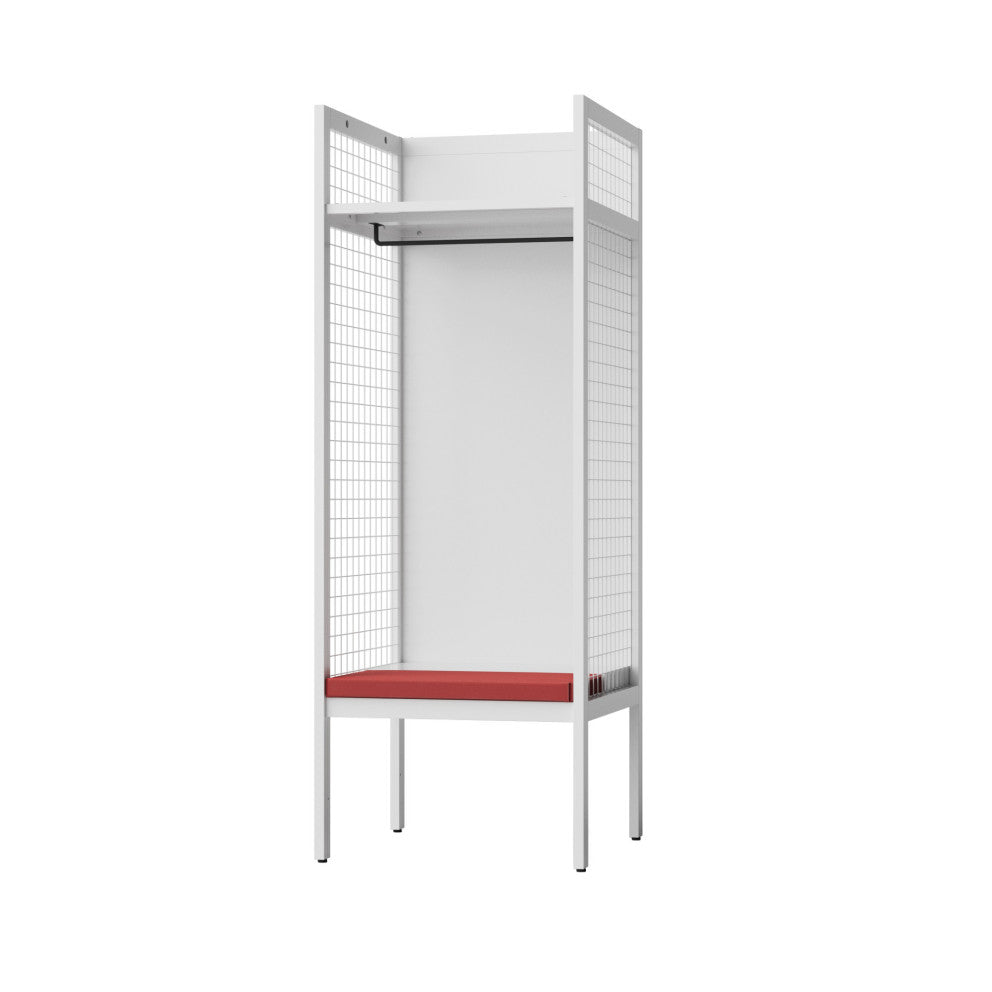 ホワイト 幅700 耐久性を兼ね備えた利便性に優れたスポーツロッカー 施設 スタジアム 体育館