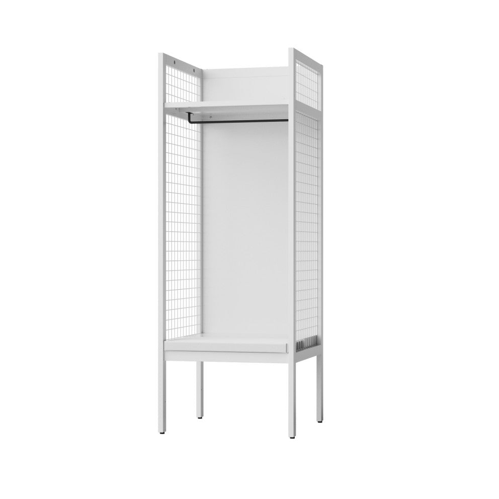 ホワイト 幅700 耐久性を兼ね備えた利便性に優れたスポーツロッカー 施設 スタジアム 体育館