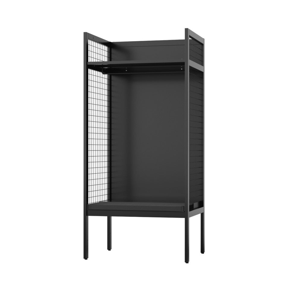 ブラック 幅900 耐久性を兼ね備えた利便性に優れたスポーツロッカー 施設 スタジアム 体育館