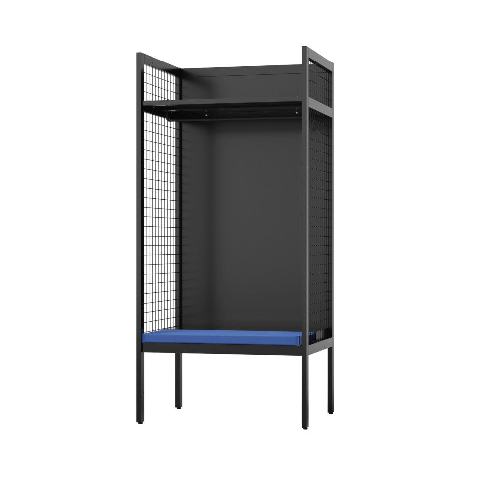 ブラック 幅900 耐久性を兼ね備えた利便性に優れたスポーツロッカー 施設 スタジアム 体育館